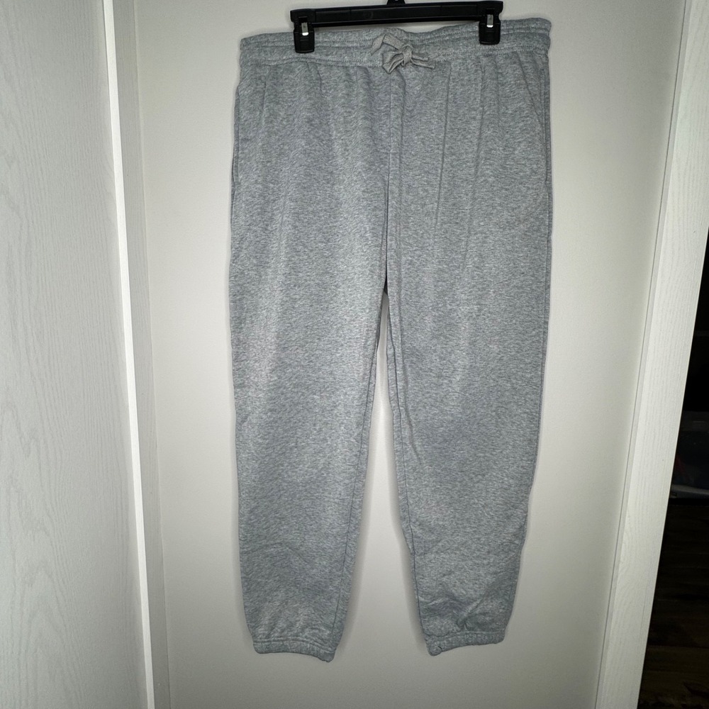 Real Essentials Gray Jogger Sweatpants | Size 2XL Men's Drawstring Waist‎ Pocket